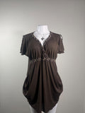 Style & Co Beaded Boho Babydoll Tunic Top
