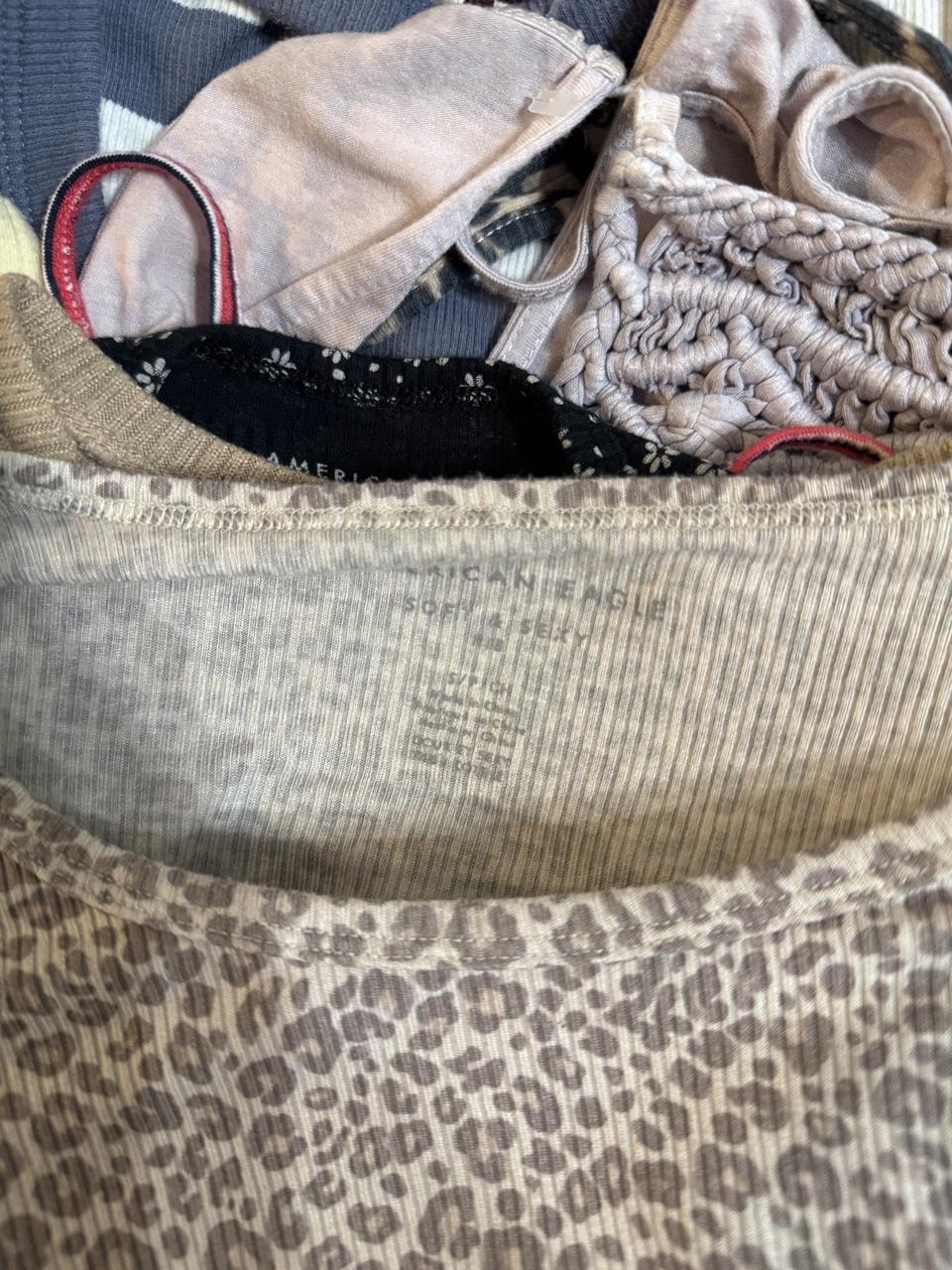 💖 Y2K American Eagle Soft & Sexy Leopard Baby Tee 💖