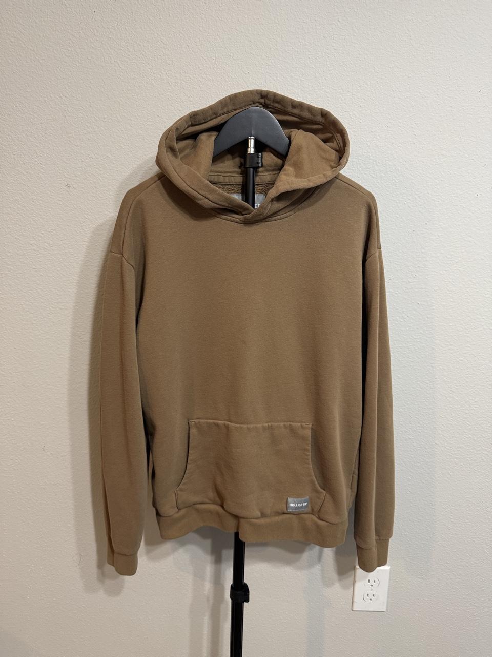 Hollister Co. Men's Tan and Brown Hoody