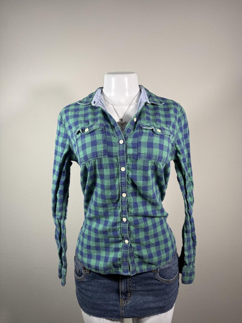 Abercrombie & Fitch Plaid Button Up Flannel Shirt