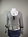 Vintage Y2K Boho Mudd Peplum Long Sleeve Top