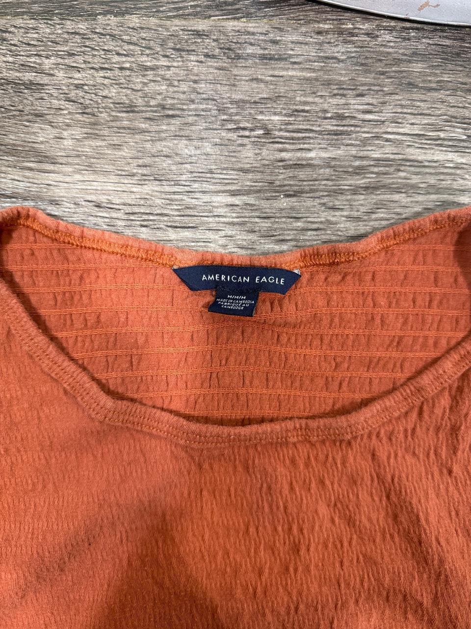 🤎 American Eagle Textured Cropped Baby Tee 🤎