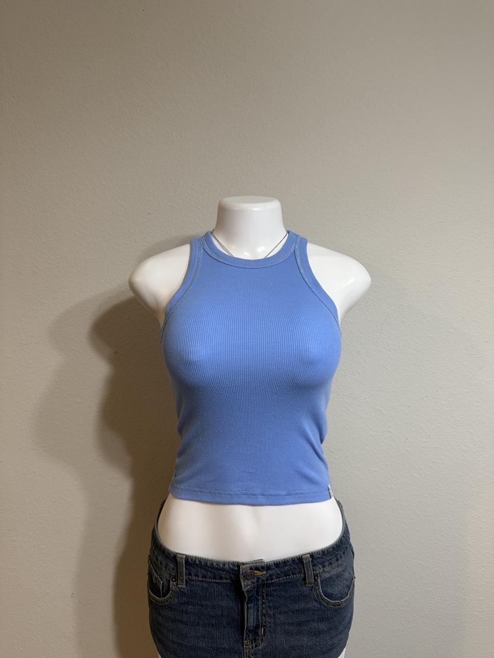 💙 Y2K Abercrombie Kids Ribbed High Neck Tank 💙