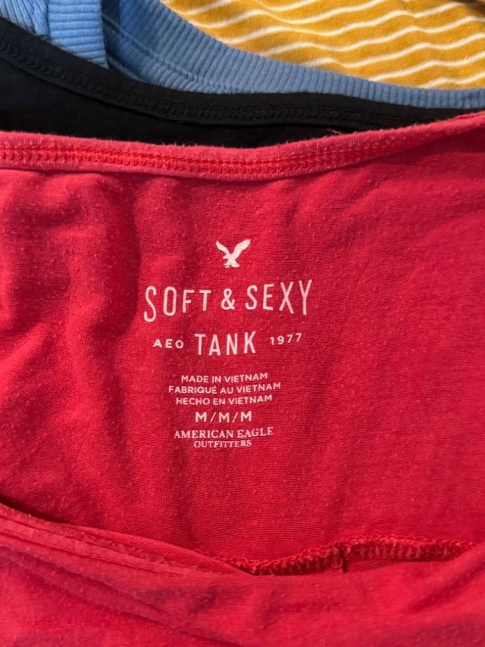 American Eagle Soft & Sexy Red Tank Top