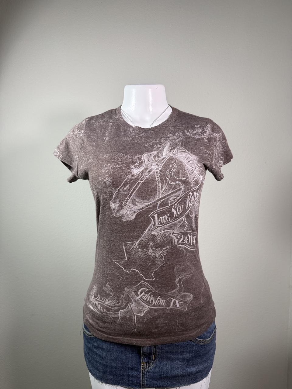 Vintage Y2K Western Next Level Lone Star Rodeo Graphic Tee