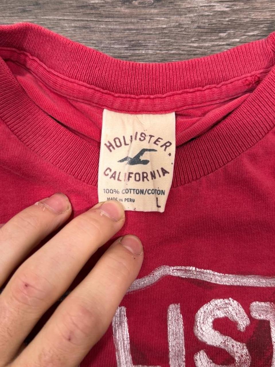 Vintage Y2K Hollister Surf Club Graphic Tee Red