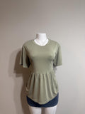 💚 American Eagle Sage Green Peplum Tee 💚