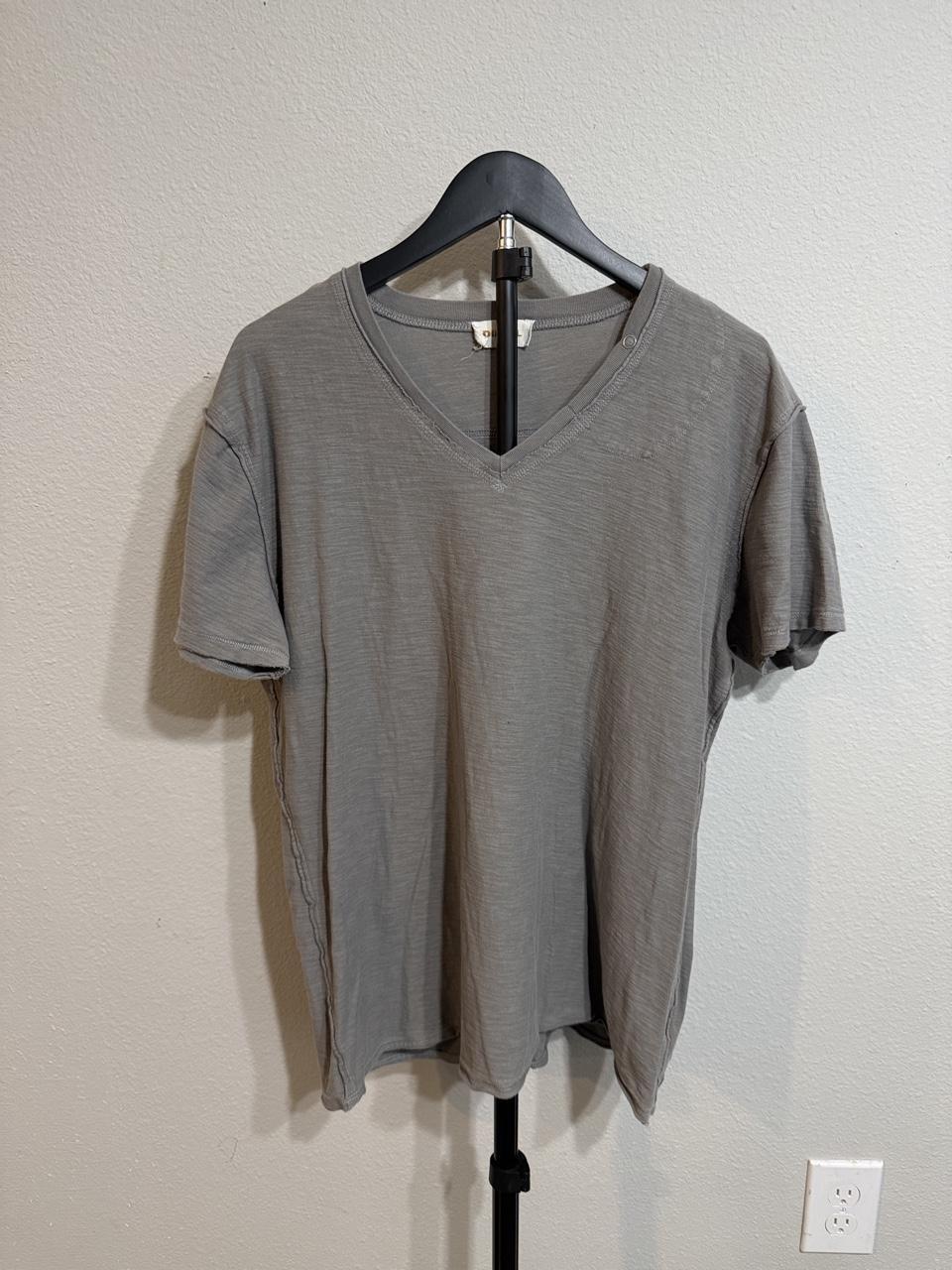 Diesel Women's Grey and Tan Tshirt