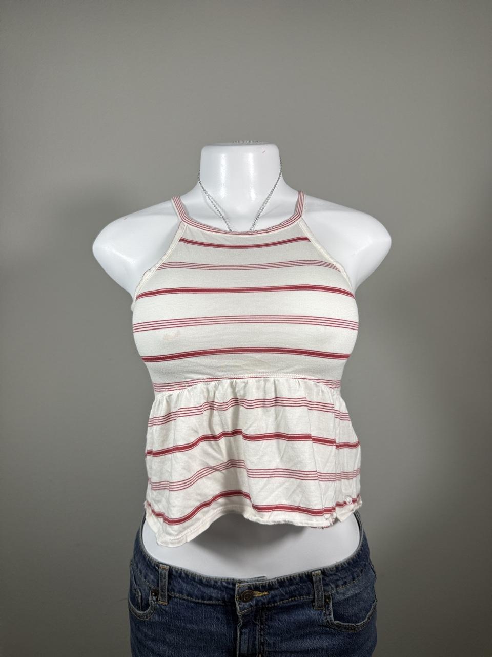 🤍 Abercrombie Kids Striped Babydoll Tank 🤍