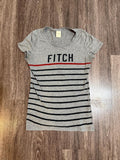 Abercrombie & Fitch Women's Grey and Multi Crop-top