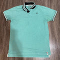 Aeropostale Men's Green and Blue Polo-shirt
