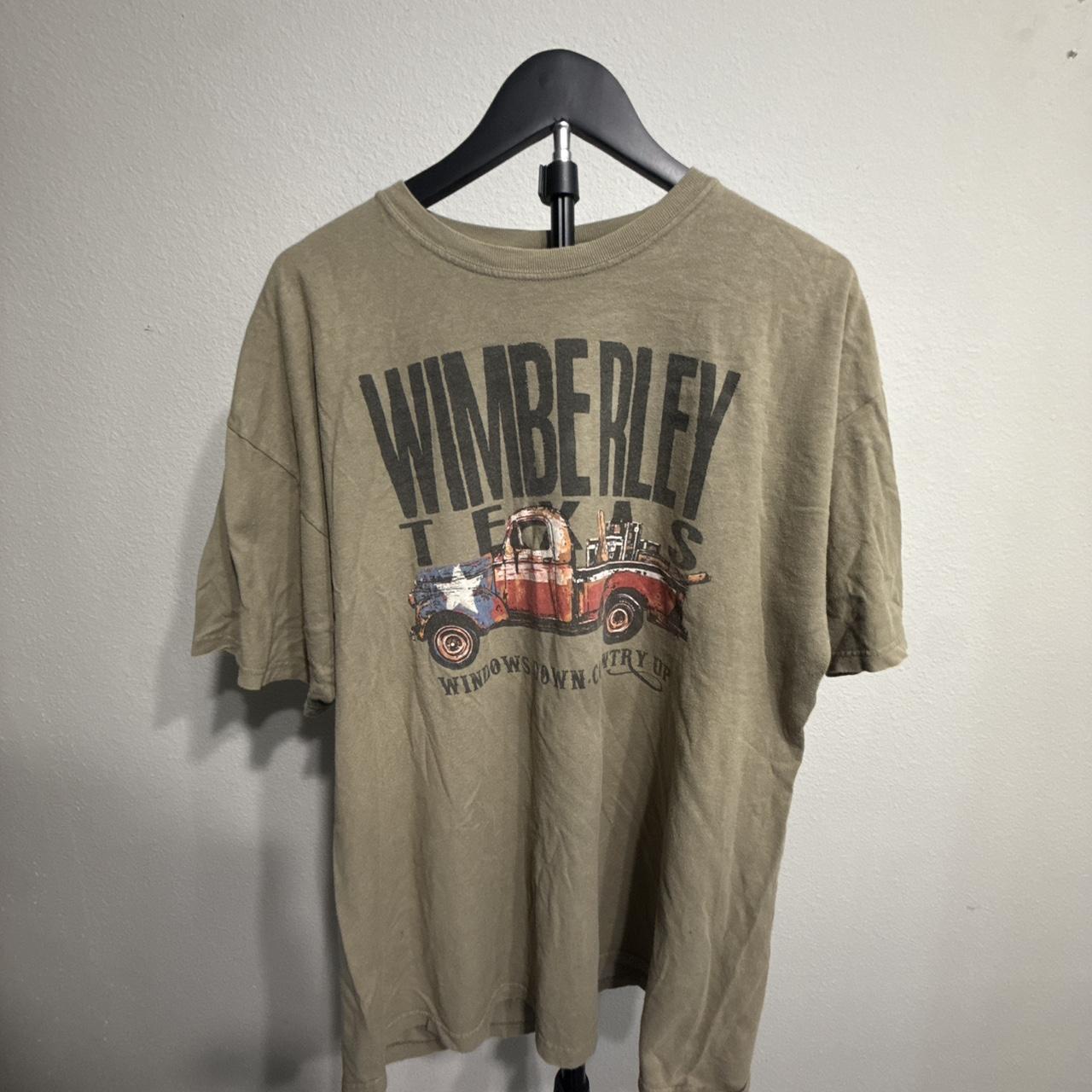 Men's Khaki and Green Tshirt