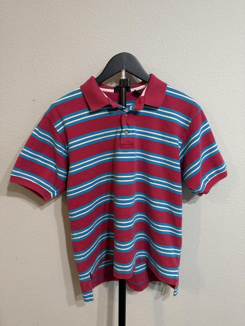 Men's Multi and Red Polo-shirt