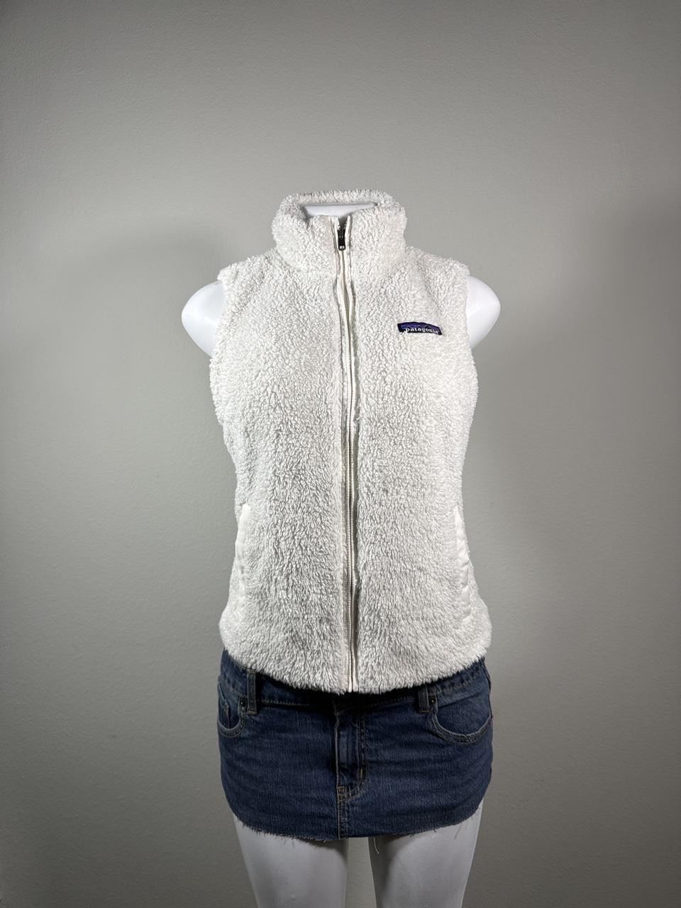 Patagonia Better Sweater Sherpa Fleece Vest White Full Zip