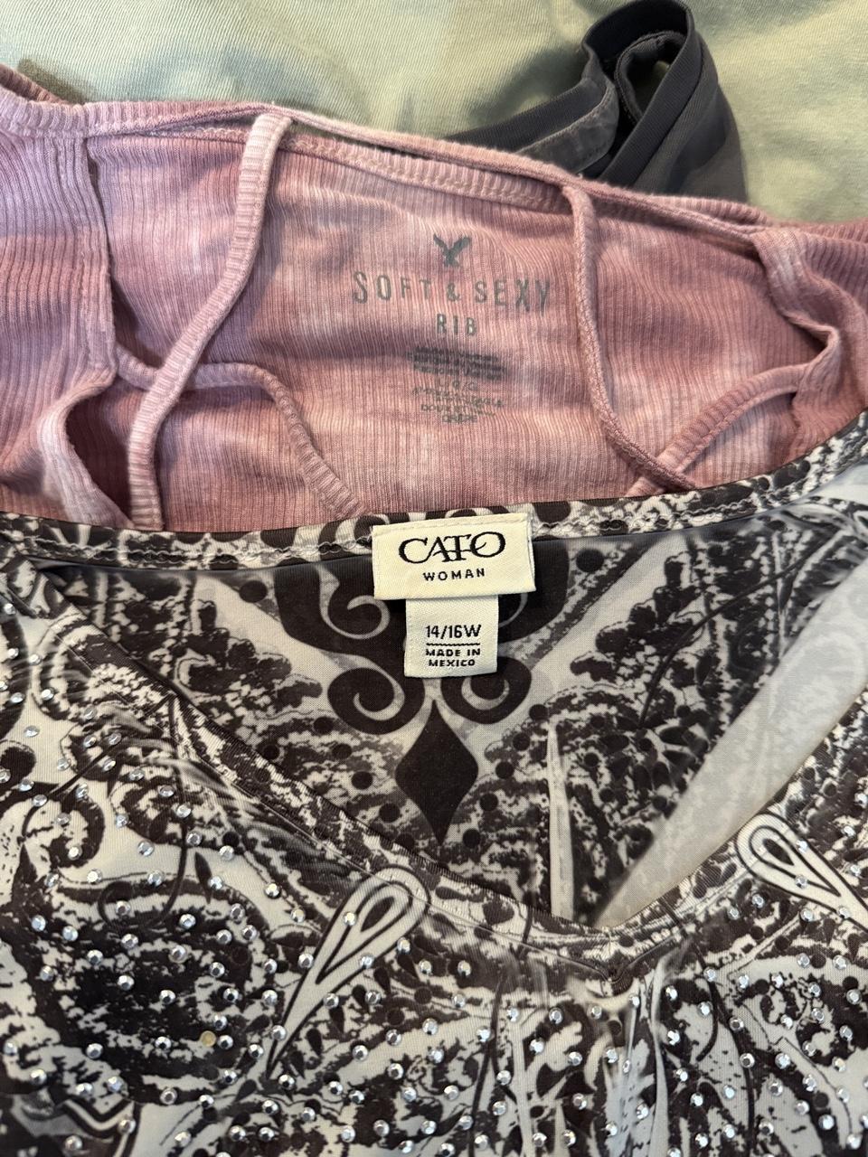🤍 Cato Black & White Embellished Paisley Tunic Top 🤍