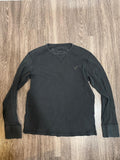 American Eagle Men's Grey and Green Shirt