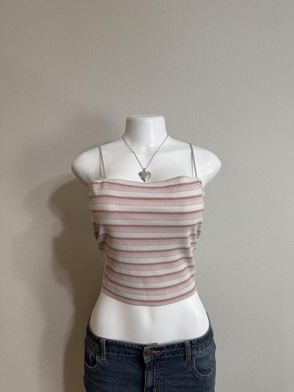 American Eagle Ribbed Striped Cami