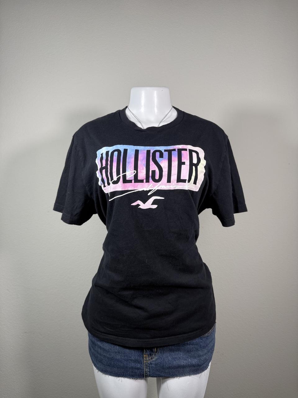 Hollister Black Logo Graphic T-Shirt