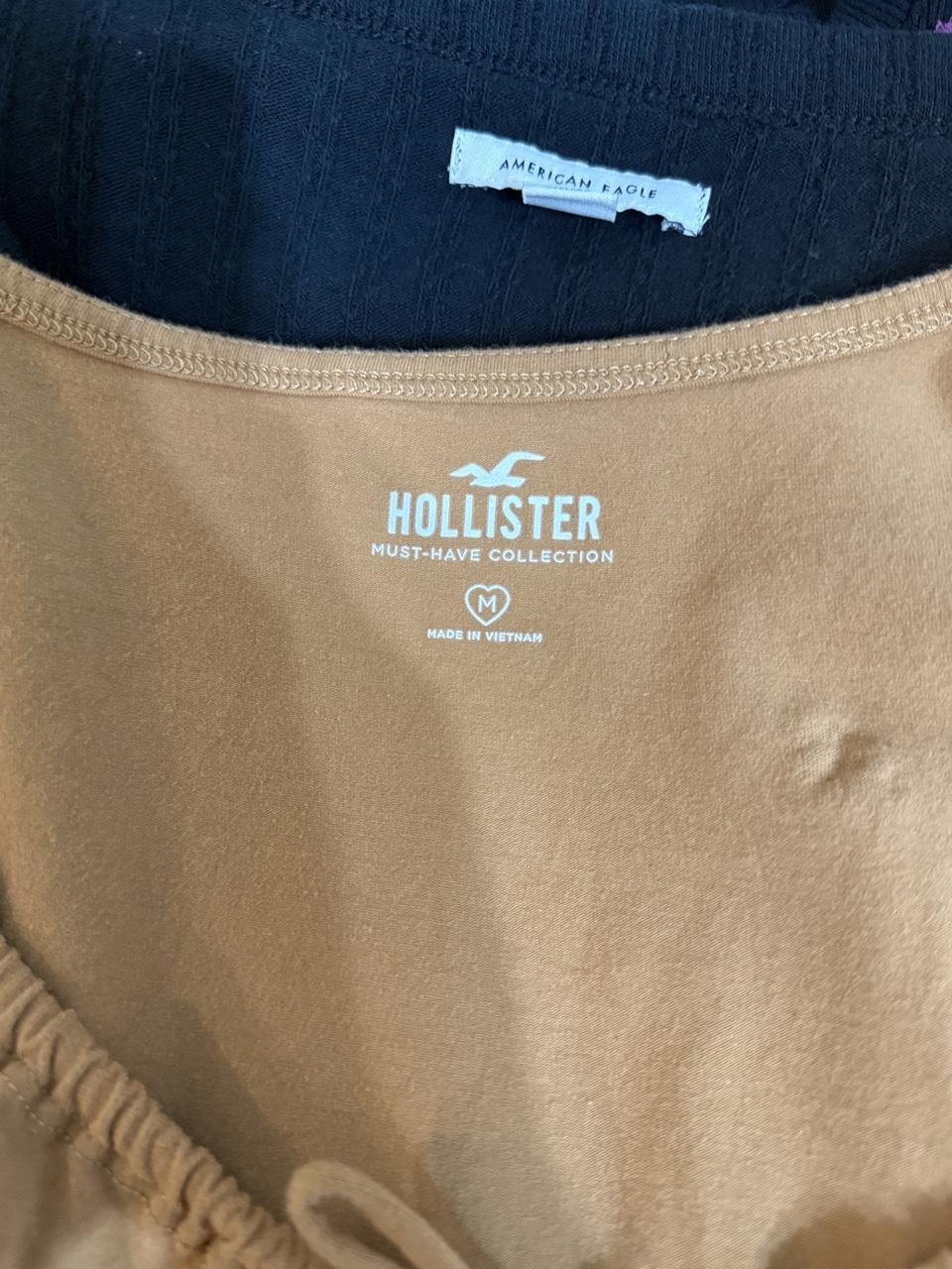 🤎 Y2K Hollister Tie Front Crop Top 🤎