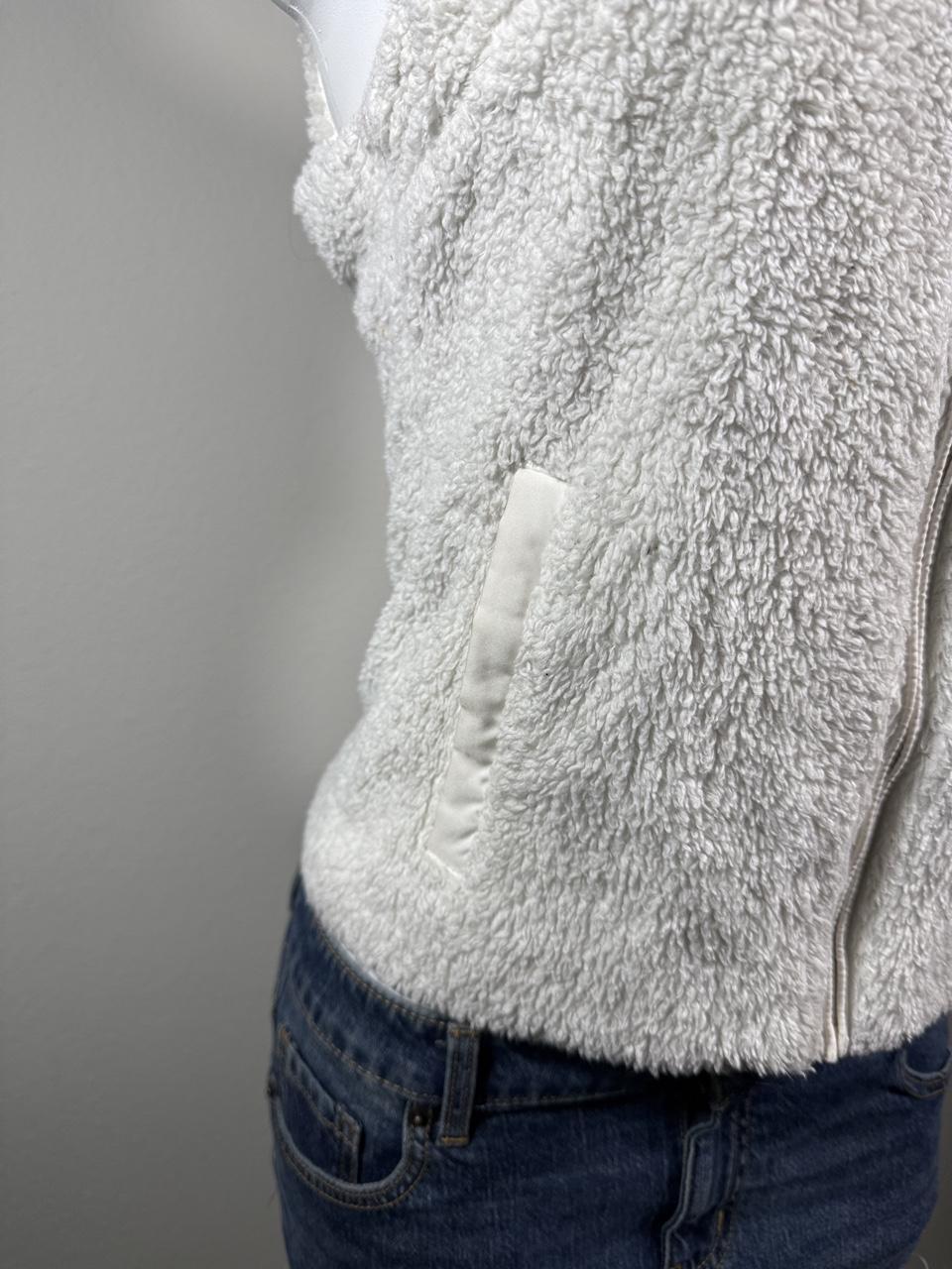 Patagonia Better Sweater Sherpa Fleece Vest White Full Zip