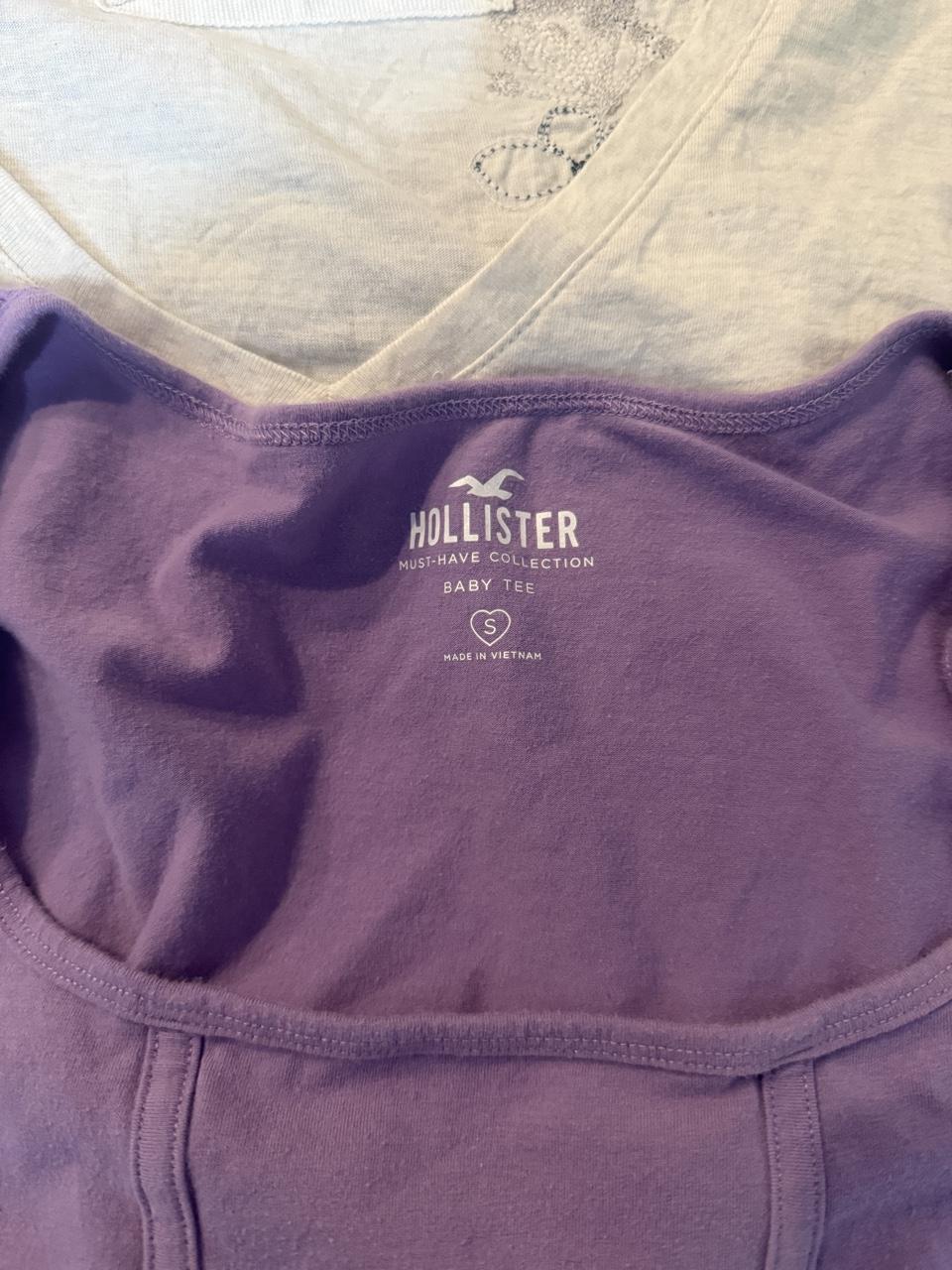 💜 Hollister Lavender Corset Baby Tee 💜