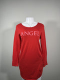Victoria's Secret Angel Red Long Sleeve Sleep Shirt Dress
