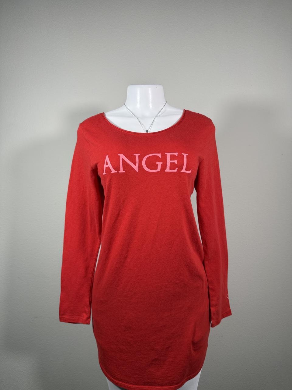 Victoria's Secret Angel Red Long Sleeve Sleep Shirt Dress
