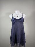 Vintage Y2K Victoria's Secret Blue Sheer Slip Chemise Babydoll