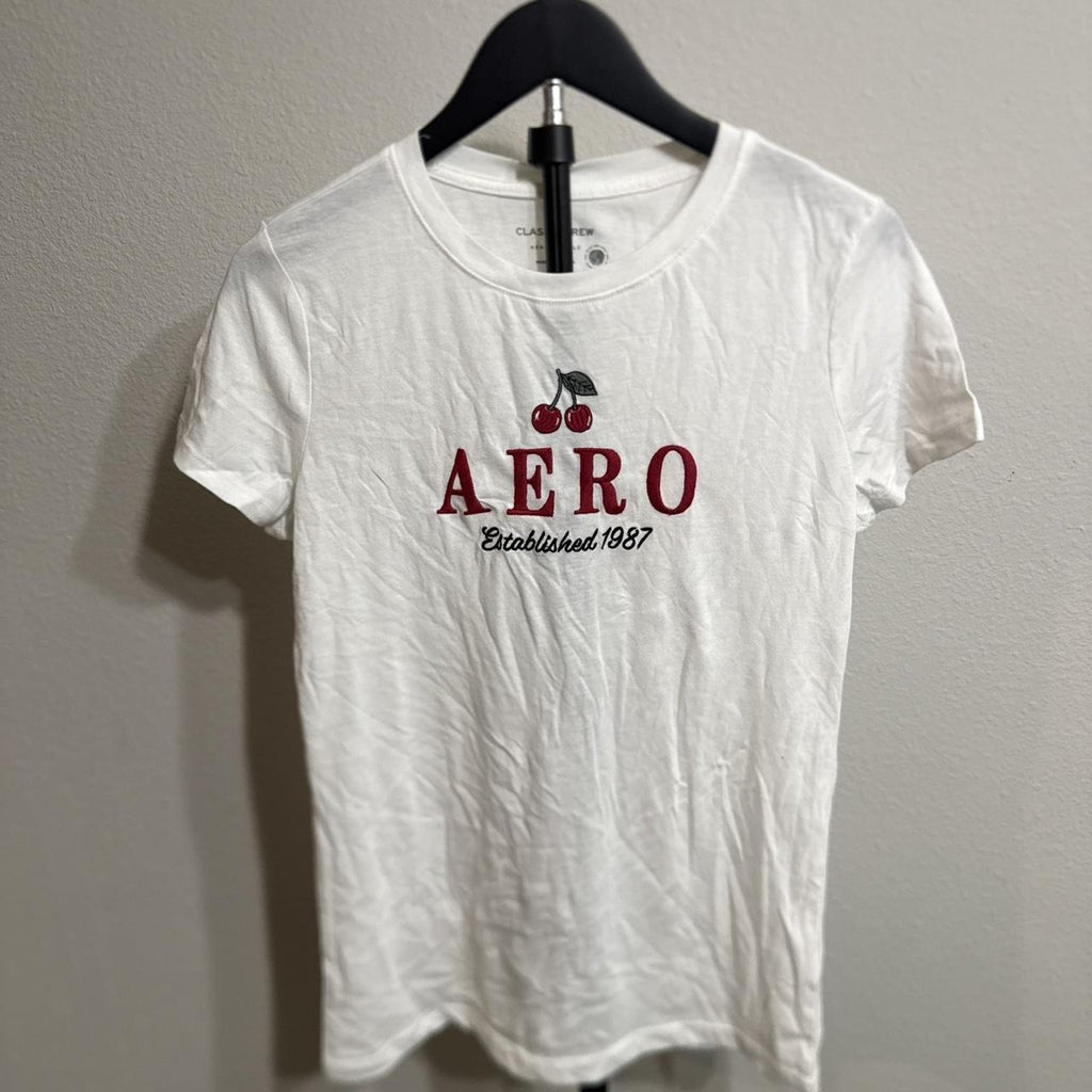 Aeropostale Women's White Tshirt
