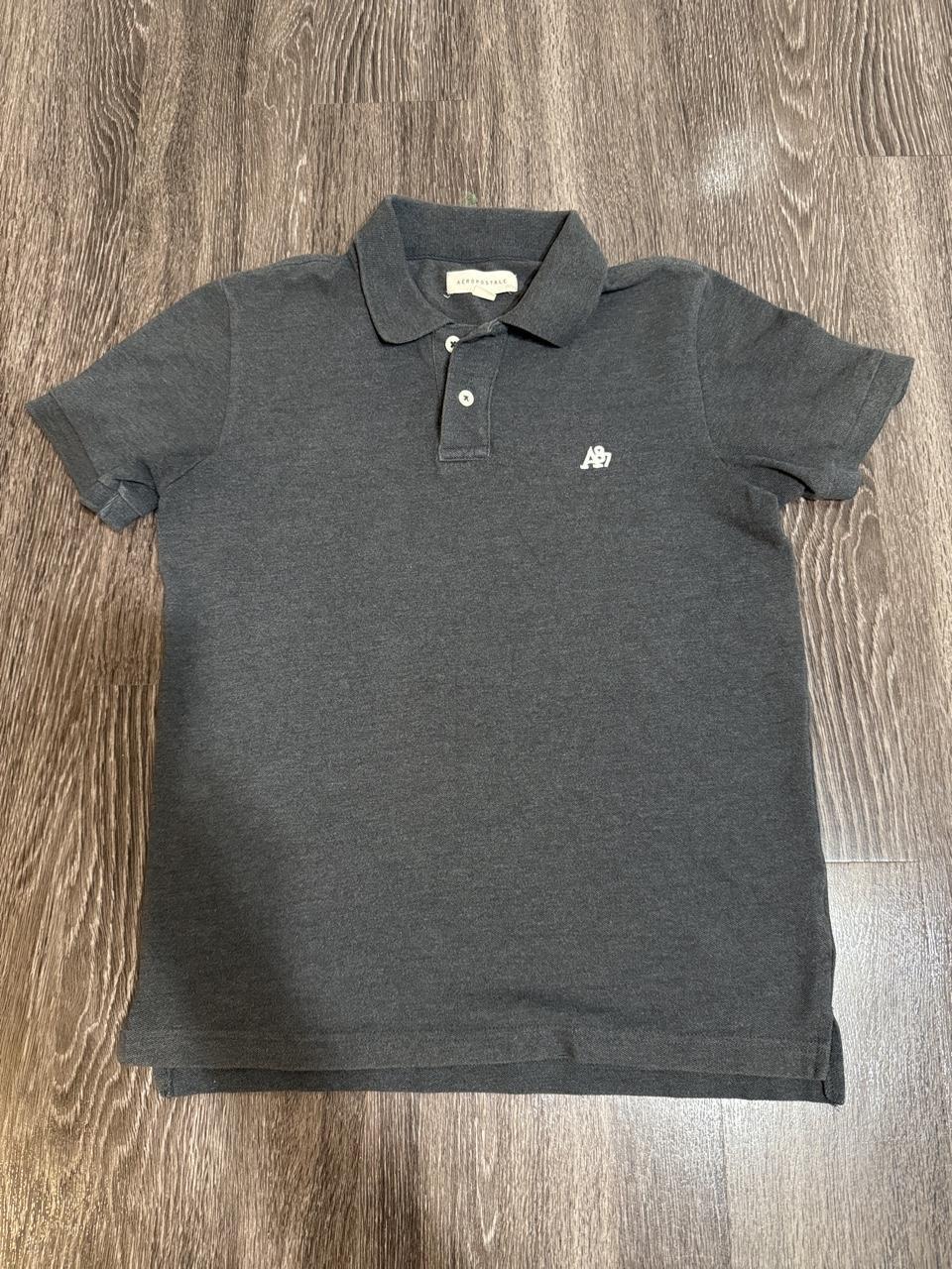 Aeropostale Men's Grey Polo-shirt