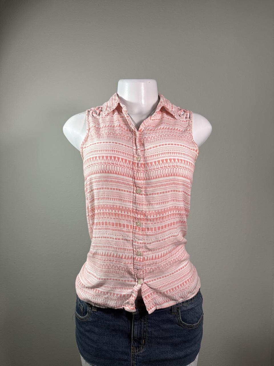 Vintage Y2K Aeropostale Sleeveless Button Up Shirt