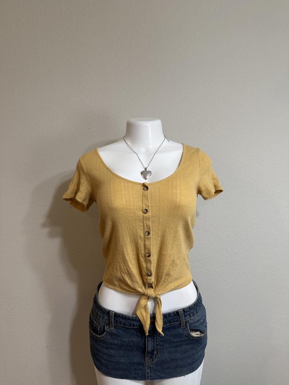 💛 American Eagle tie front top 💛