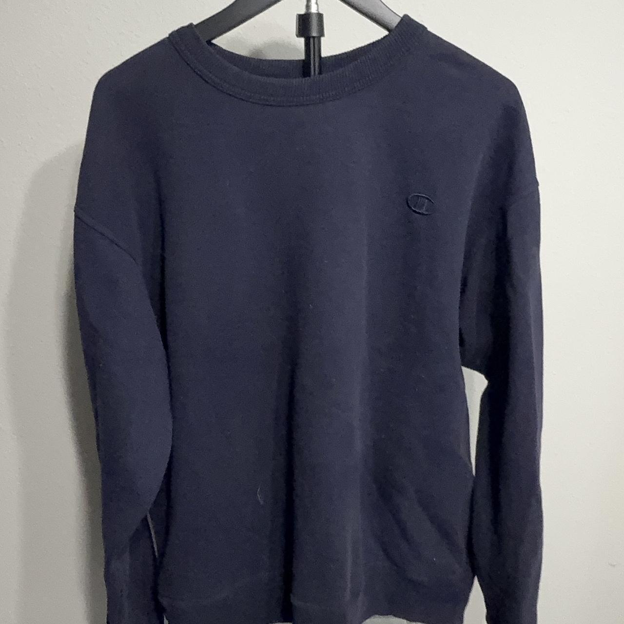 Champion Men's Navy and Blue Sweatshirt