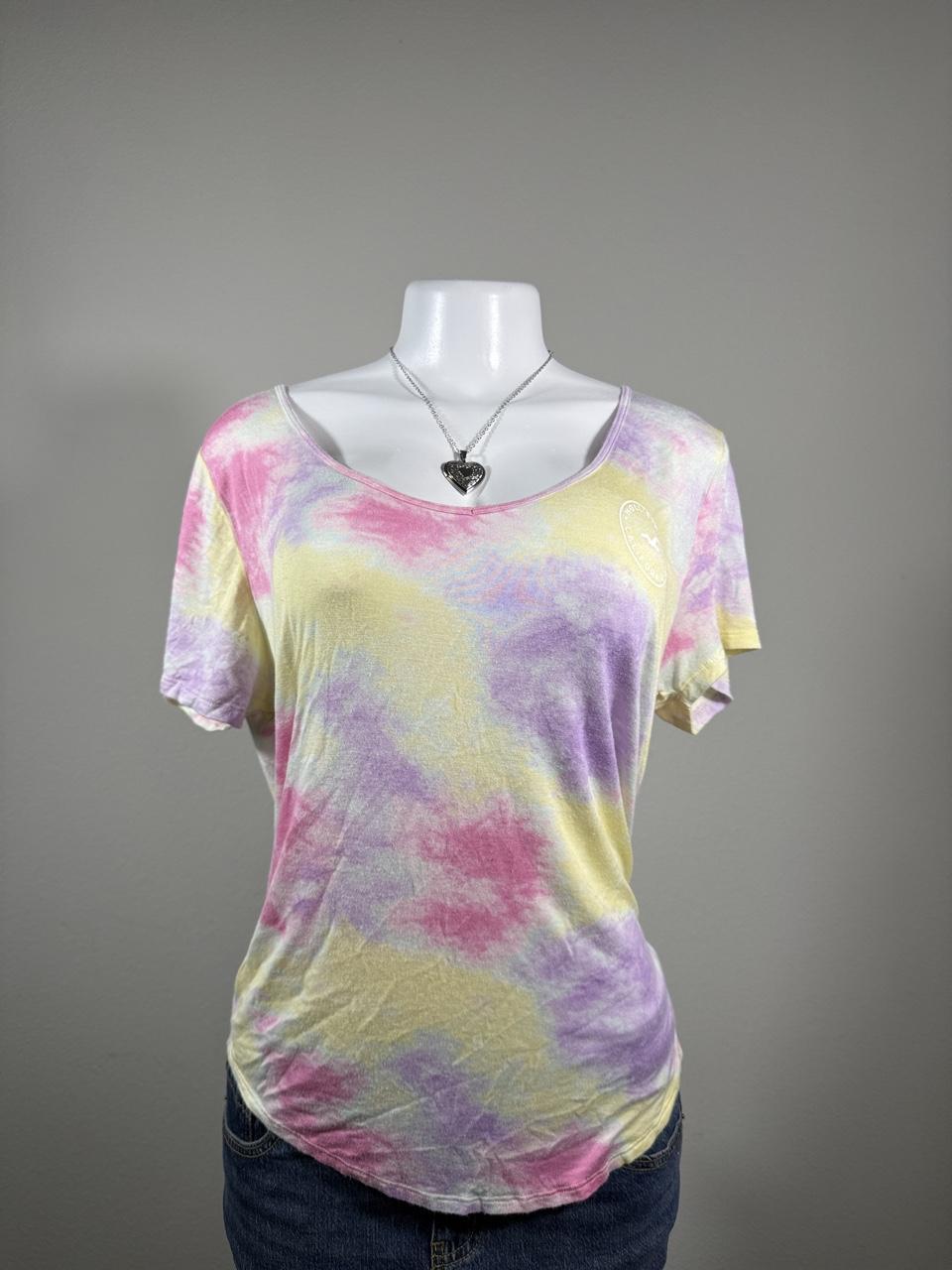 🌈 Hollister Pastel Tie-Dye Logo Tee 🌈