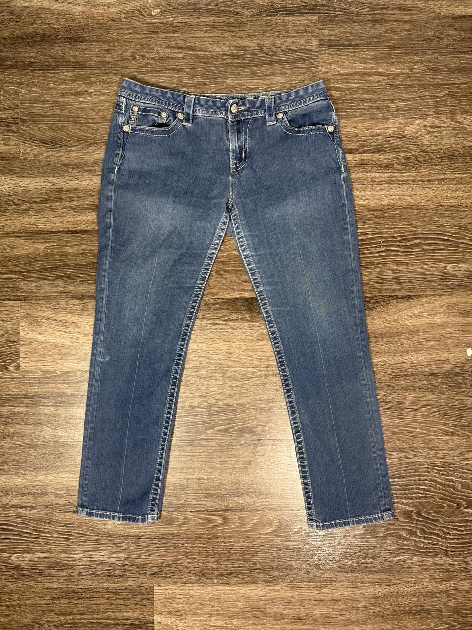 Miss Me Y2K Mid Rise Easy Skinny Embellished Pocket Jeans