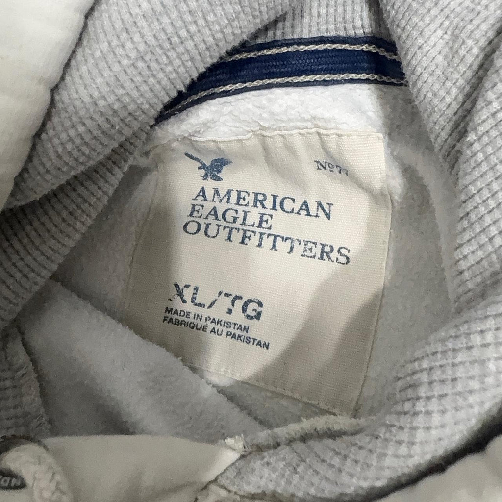 American Eagle Outfitters Men's White and Cream Hoody
