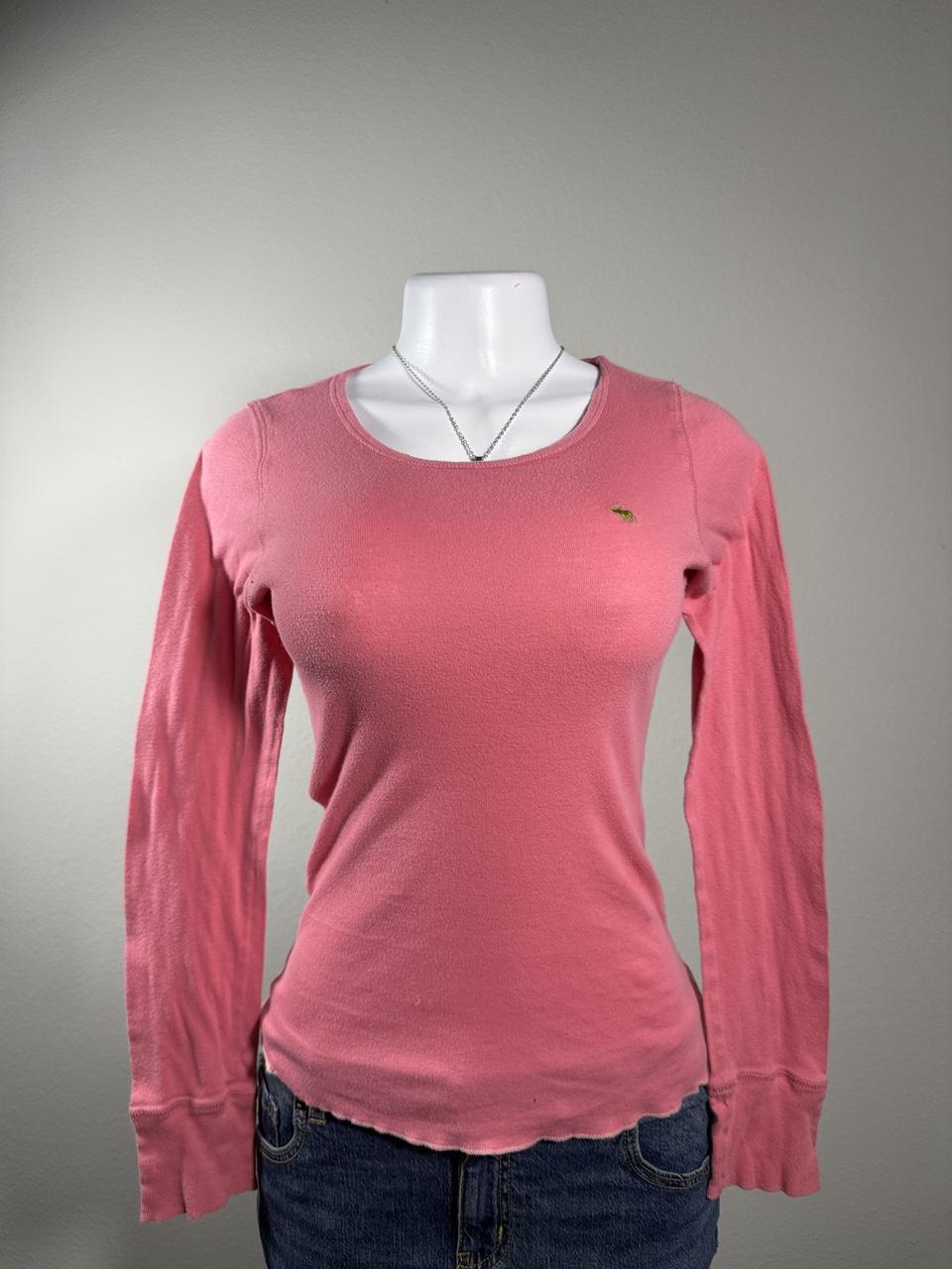 💗 Vintage Abercrombie & Fitch Pink Long Sleeve Top 💗