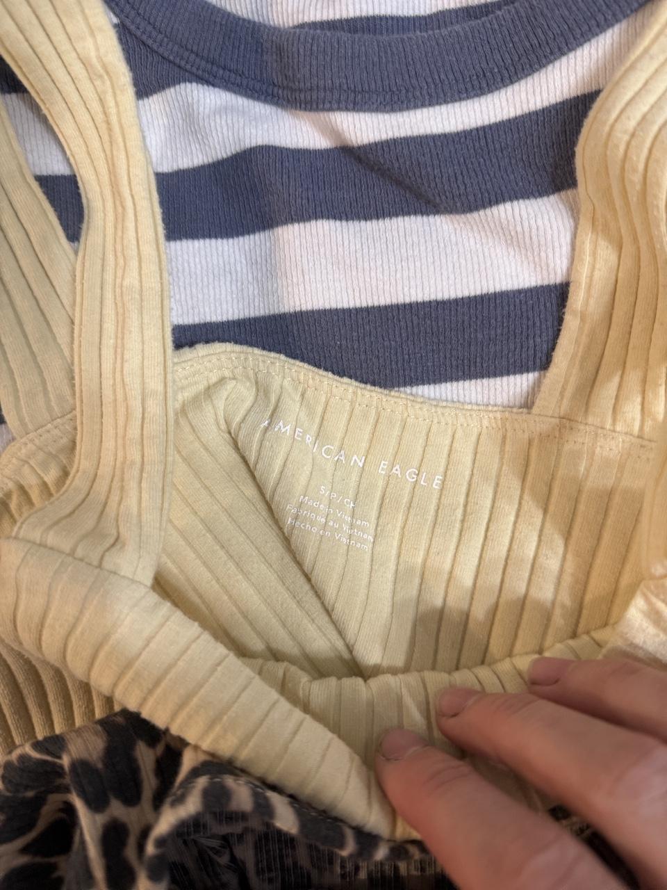 💛 Y2K American Eagle Ribbed Crop Tank 💛