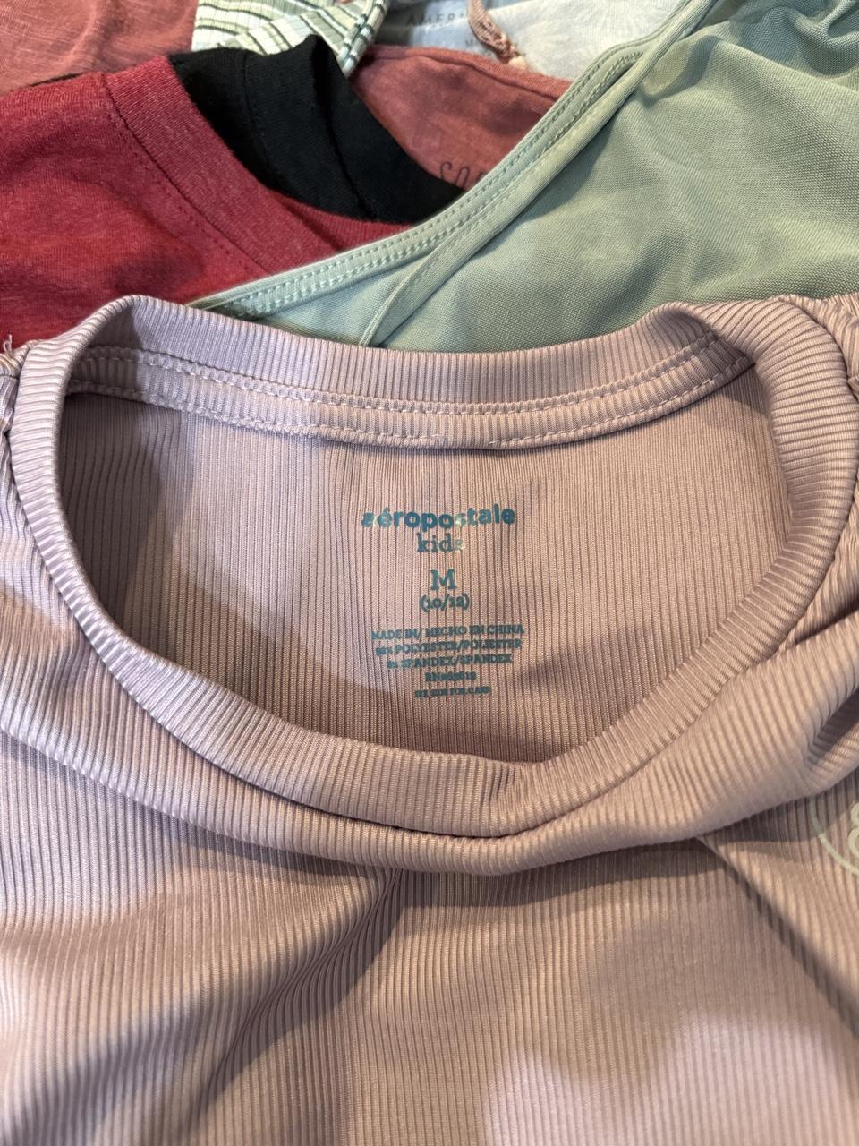 💖 Aeropostale Kids G87 Ribbed Y2K Baby Tee 💖