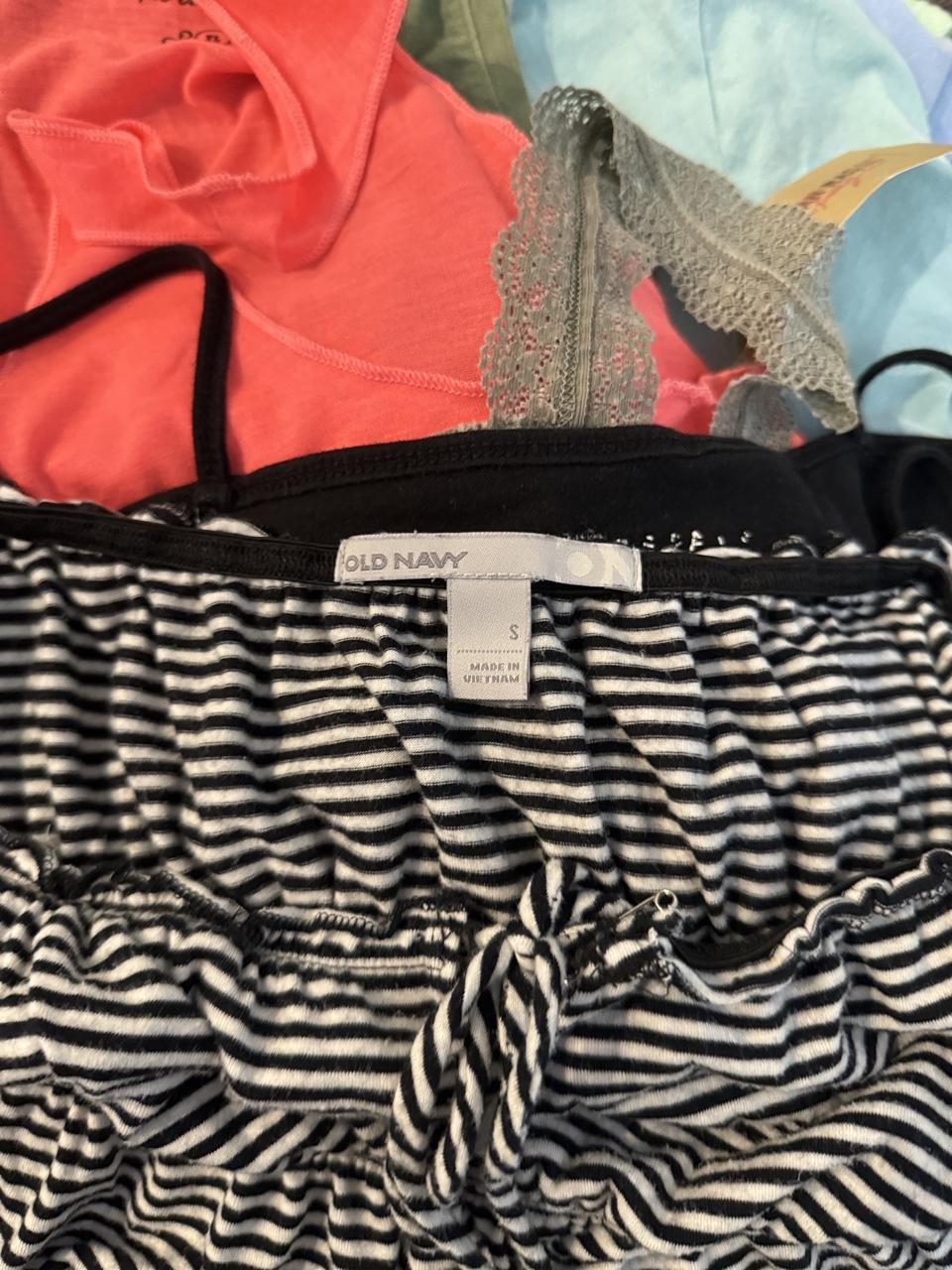 🤍🖤 Vintage Old Navy Striped Strapless Babydoll Top 🤍🖤