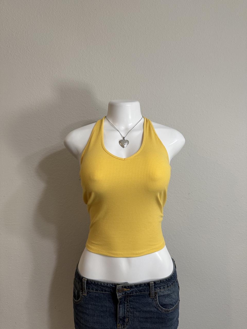 💛 American Eagle Ribbed Halter Tank 💛