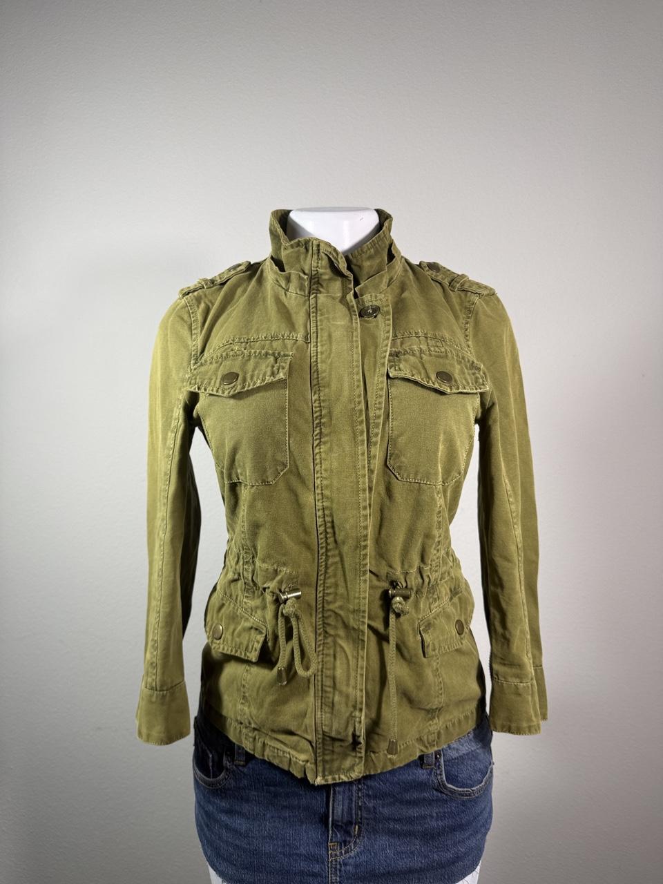 Forever 21 Olive Utility Military Jacket