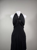 Y2K Speechless Black Halter Ring Dress Goth Party Cocktail Prom NWT