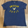American Eagle Men's Navy and Blue Tshirt