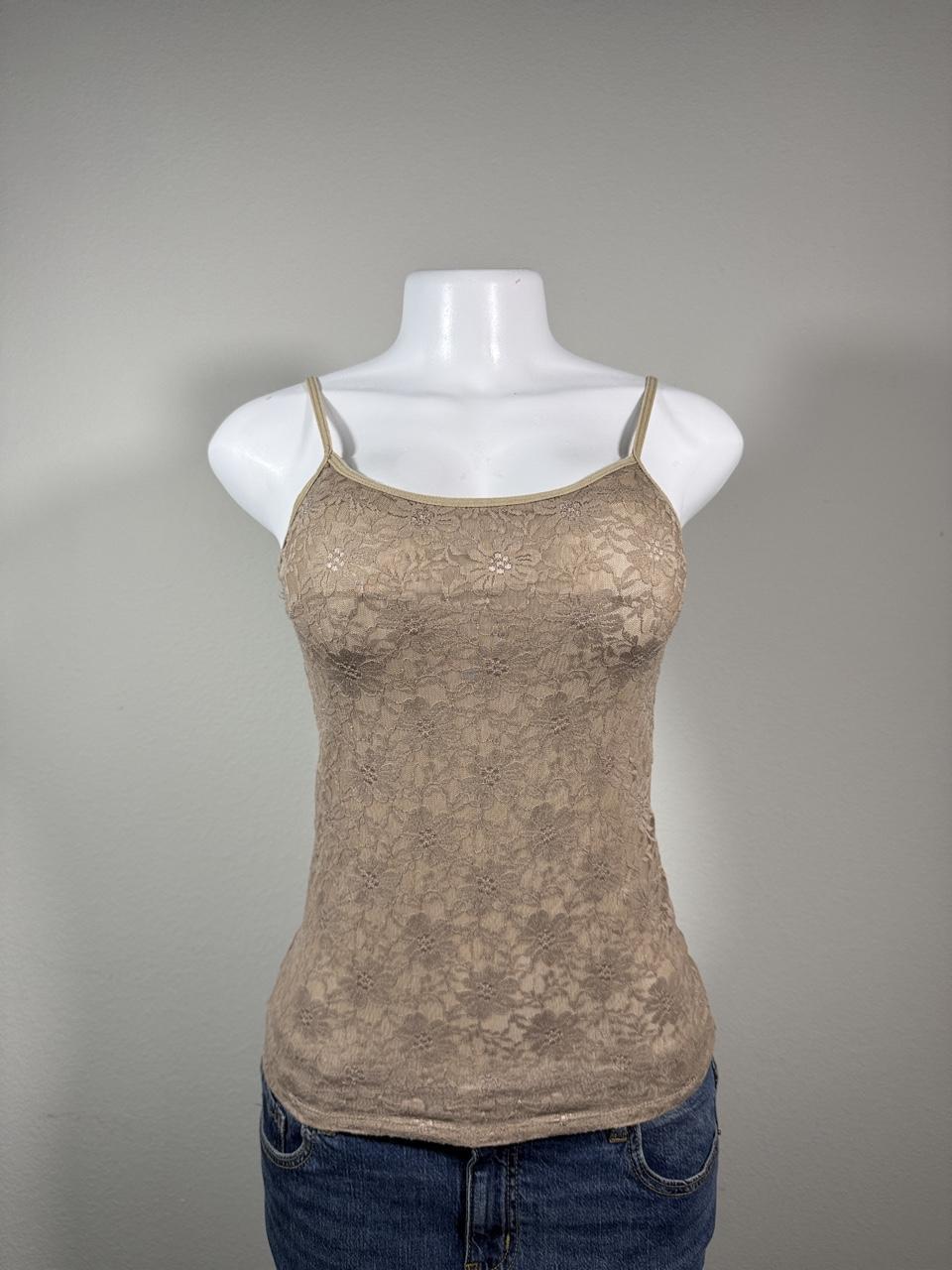 Fairycore Lace Floral Cami Tank Top