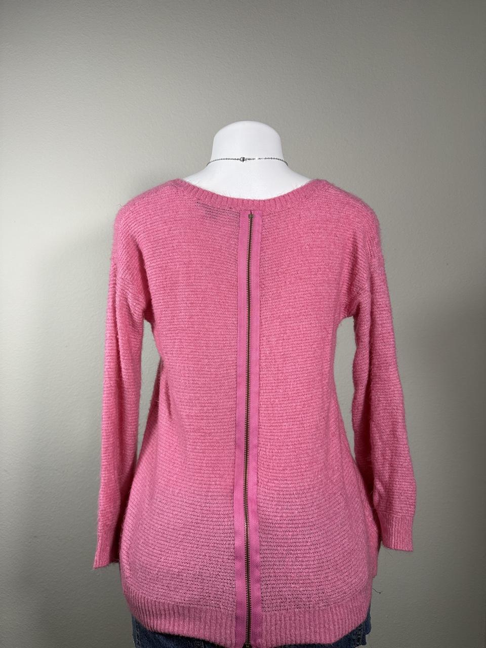 🤍 Y2K American Eagle Pink Zip Back Knit Sweater 🤍