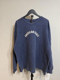 American Eagle Men's Navy and Blue Shirt