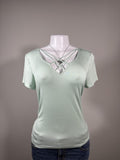Y2K American Eagle Soft & Sexy Mint Criss Cross Tee