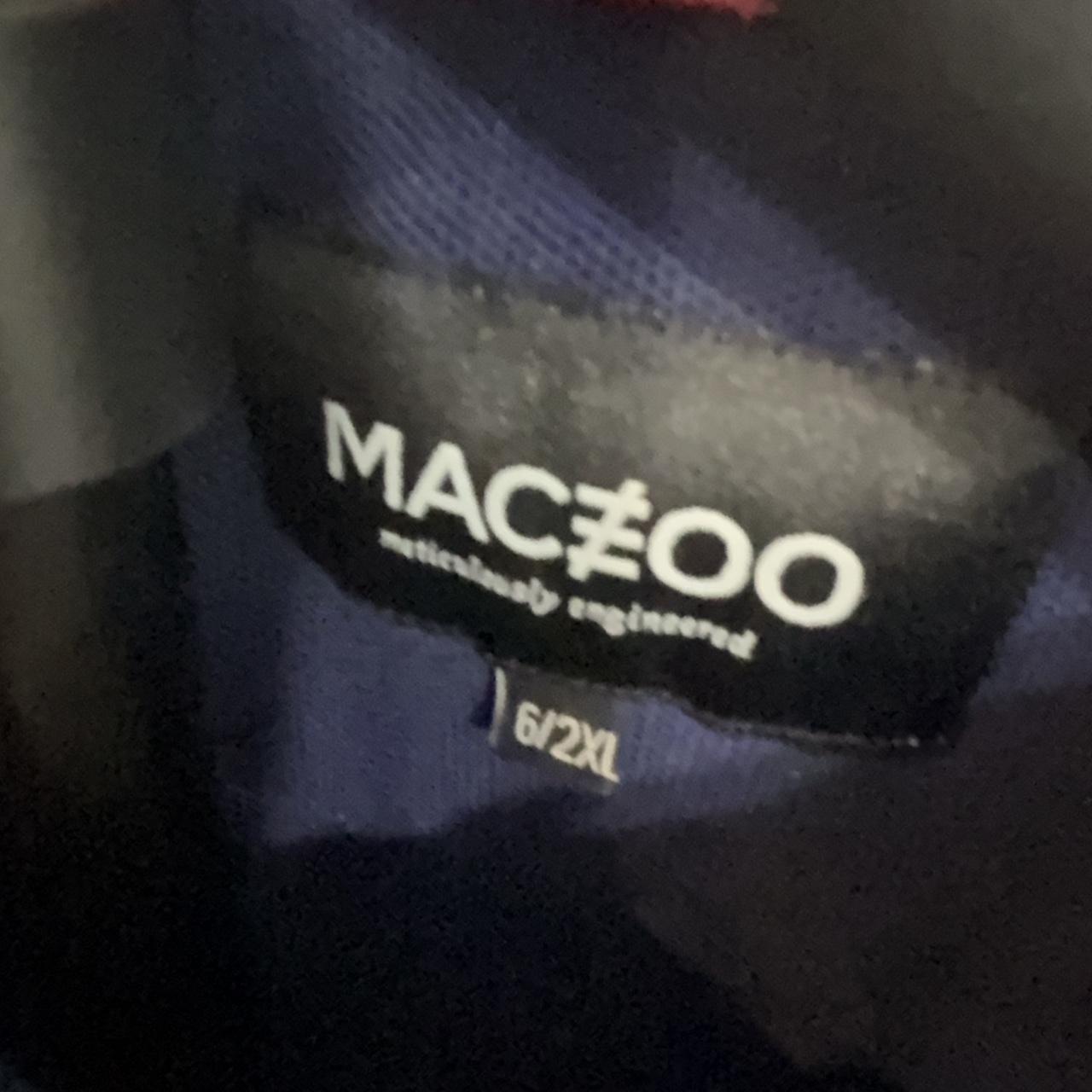 Maceoo Men's Navy and Blue Polo-shirt
