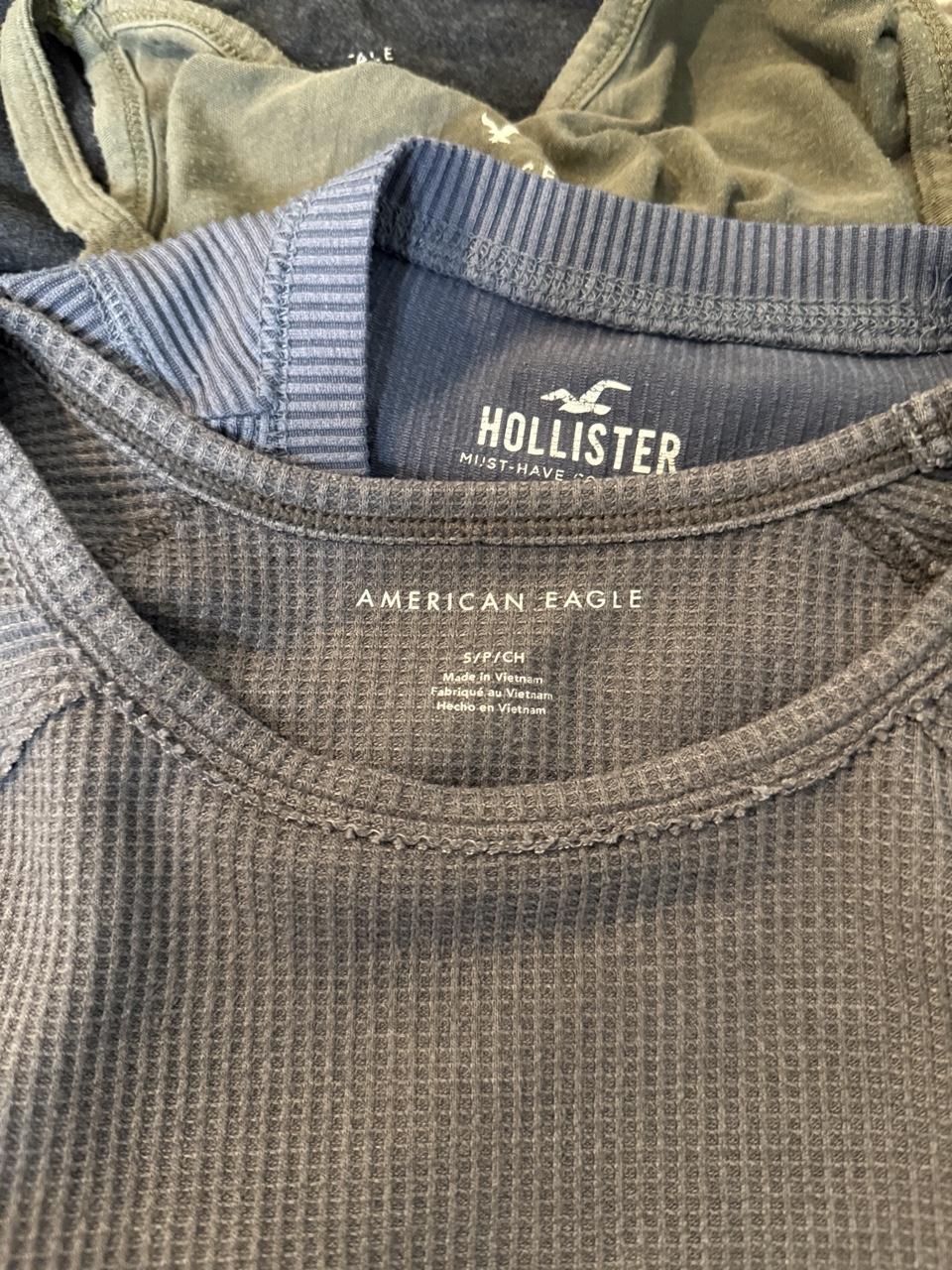 🩶 American Eagle Waffle Knit Crop Tee 🩶